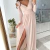 Cold Shoulder Split Thigh Party Dress