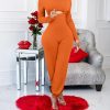 Cutout Front Long Sleeve Jumpsuit