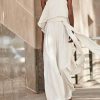Bandeau Flowy Wide Leg Jumpsuit With Belt